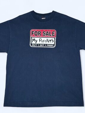Y2K Hybrid Tees “For Sale My Parents Buy 1 Get 1 Free” Graphic T-Shirt